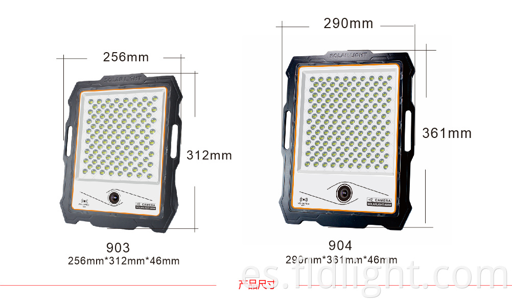 CCTV floodlight 300W 400W dimension